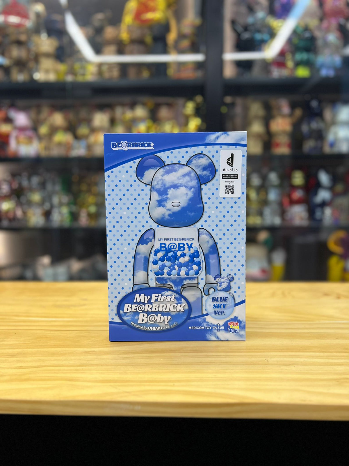 100% & 400% MY FIRST BE@RBRICK B@BY BLUE SKY Ver.