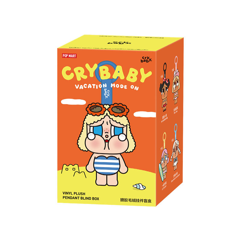 POPMART CRYBABY Vacation Mode On系列 - 搪膠毛絨掛件盲盒