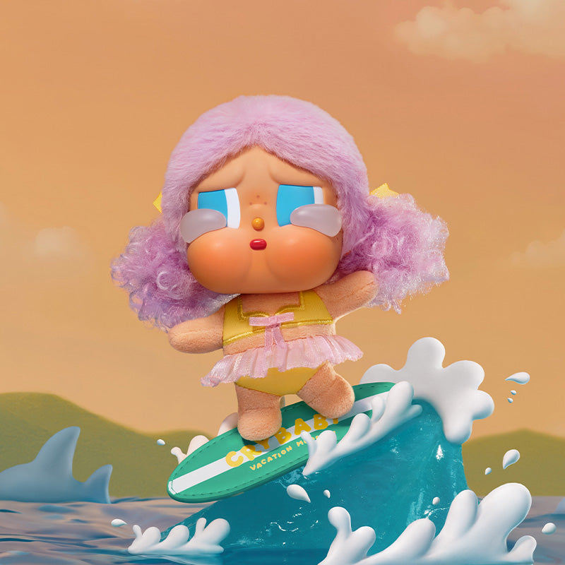 POPMART CRYBABY Vacation Mode On系列 - 搪膠毛絨掛件盲盒