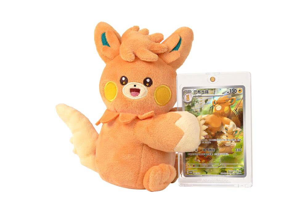 Pokemon 蹭蹭脸颊毛绒玩具卡牌展示礼盒