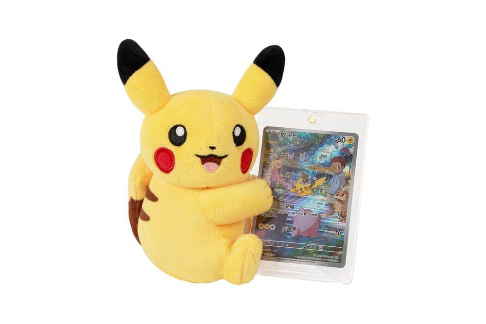 Pokemon 蹭蹭脸颊毛绒玩具卡牌展示礼盒