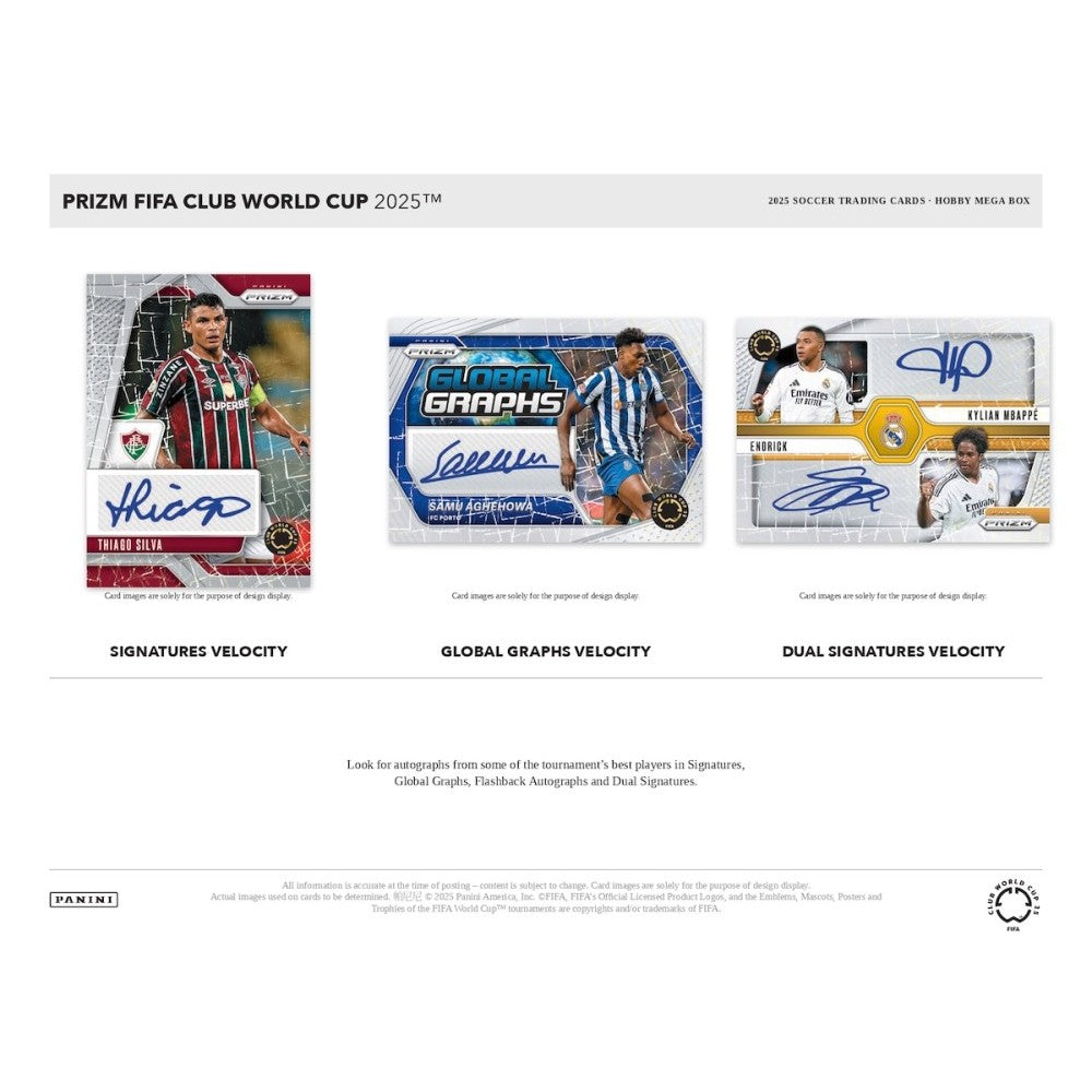 2025 PANINI PRIZM FIFA CLUB WORLD CUP SOCCER MEGA BOX