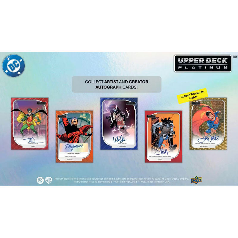 Upper Deck Platinum DC Trading Cards Hobby Box