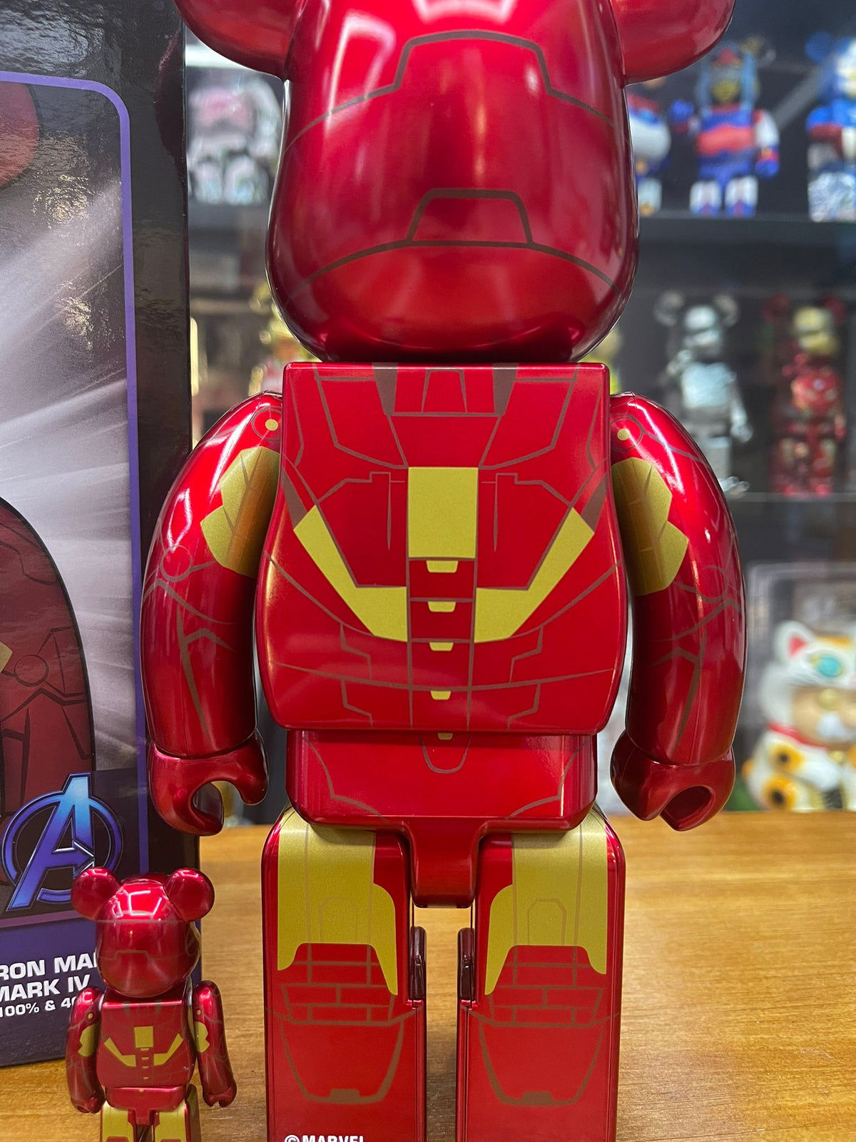 100% & 400% BE@RBRICK IRON MAN MARK IV