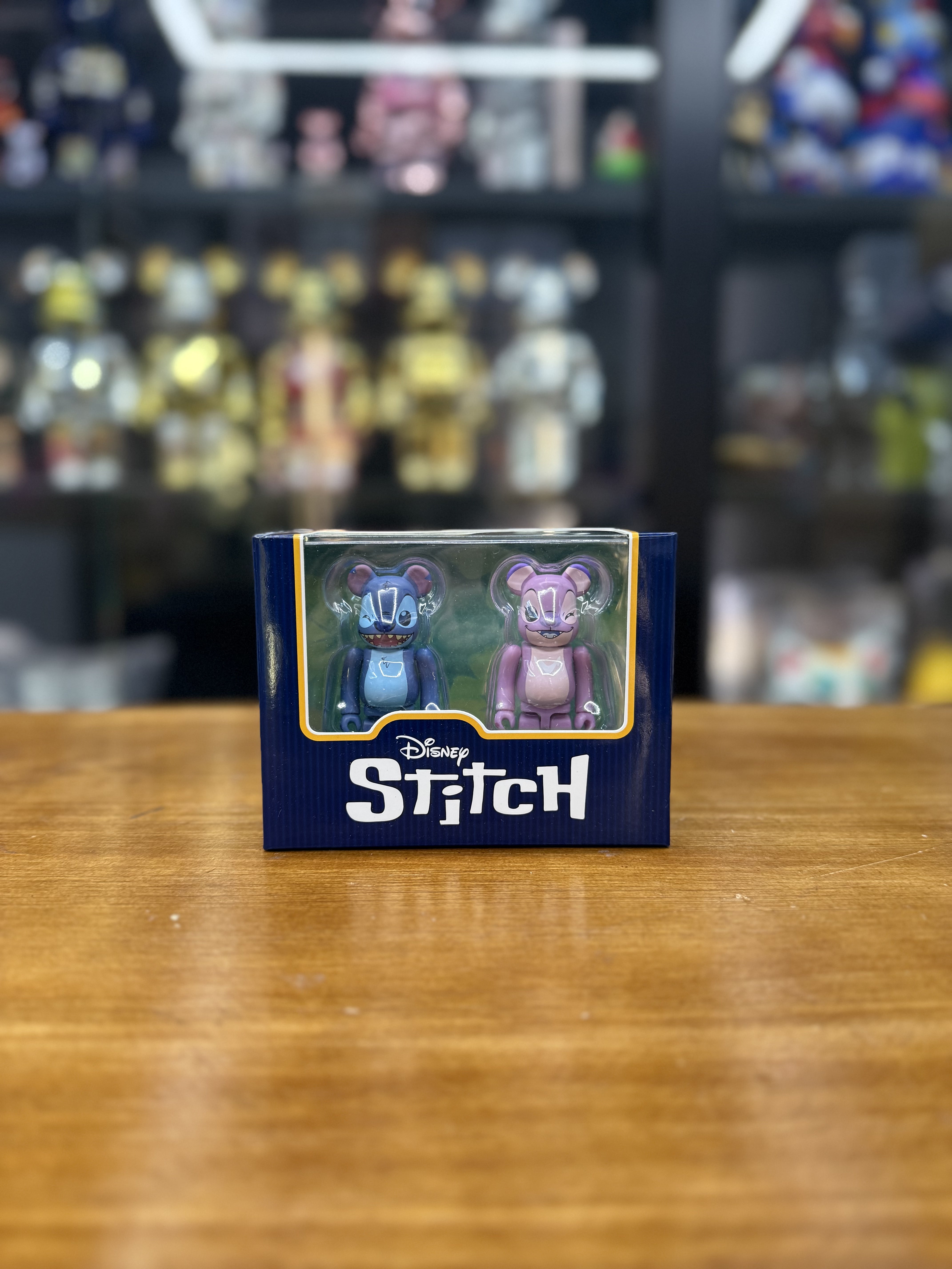 100% BE@RBRICK STITCH & ANGEL "LILO & STITCH: THE SERIES" Set of 2 pcs
