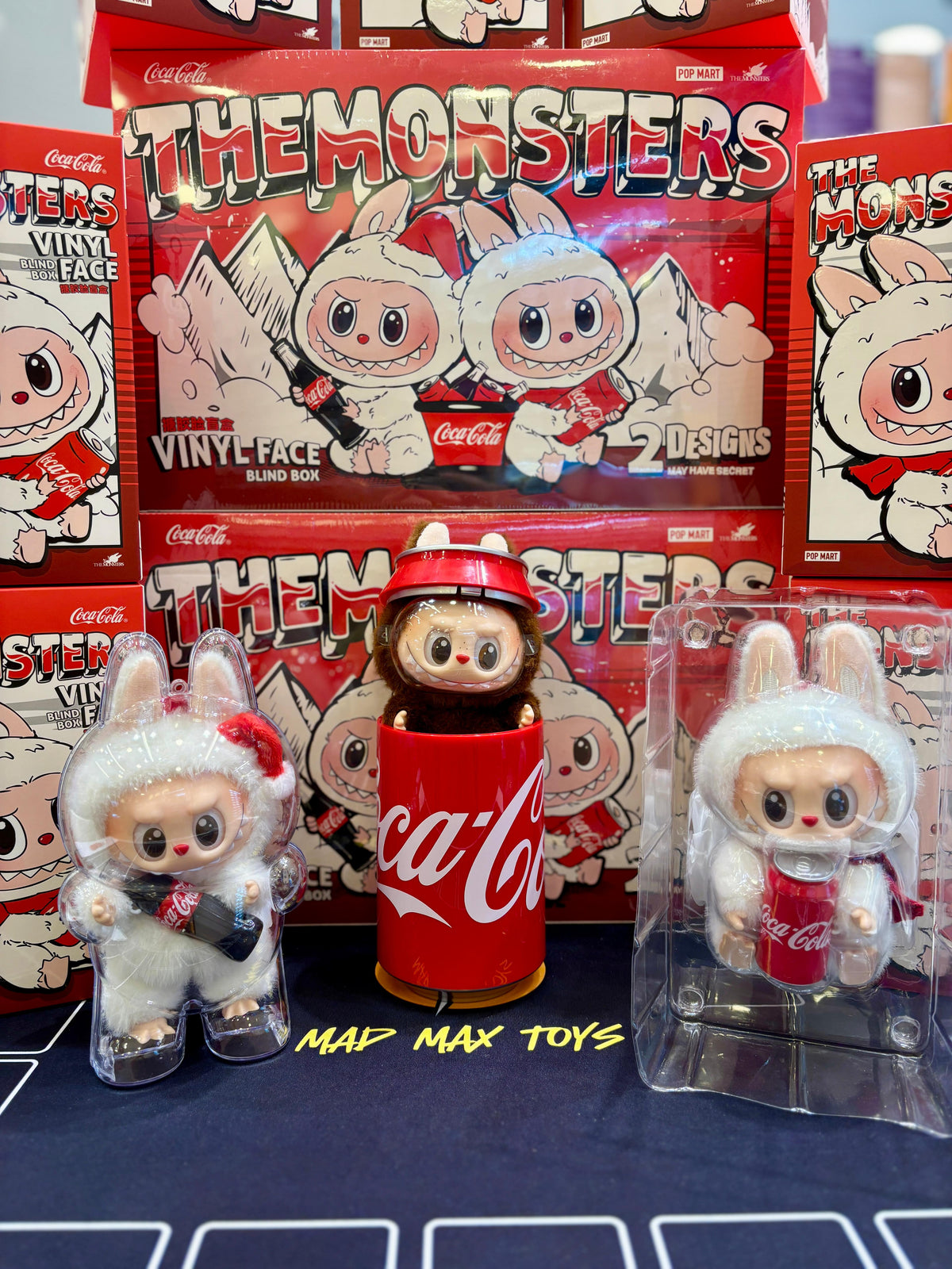 THE MONSTERS COCA-COLA SERIES-Vinyl Face Blind Box labubu 可口可樂 盲盒 掛飾