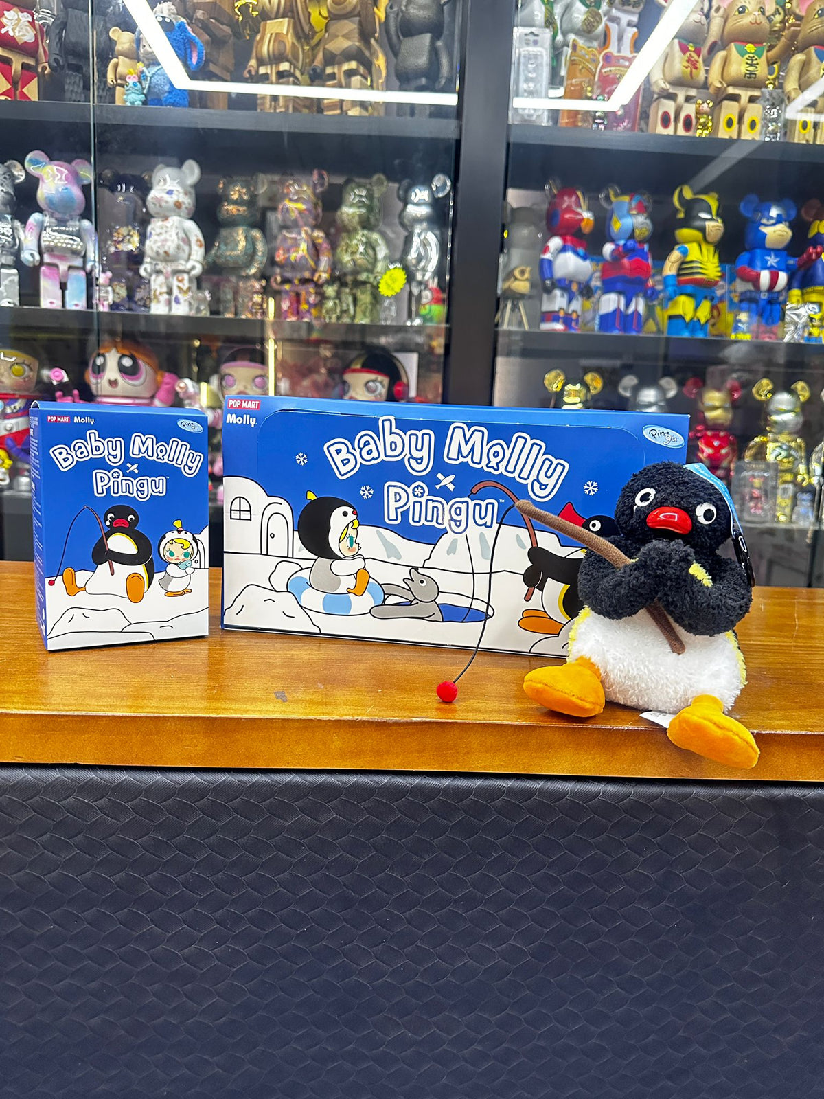 POP MART Baby Molly × Pingu Happy Fishing Series-Vinyl Plush Pendant Blind Box 快樂垂釣系列