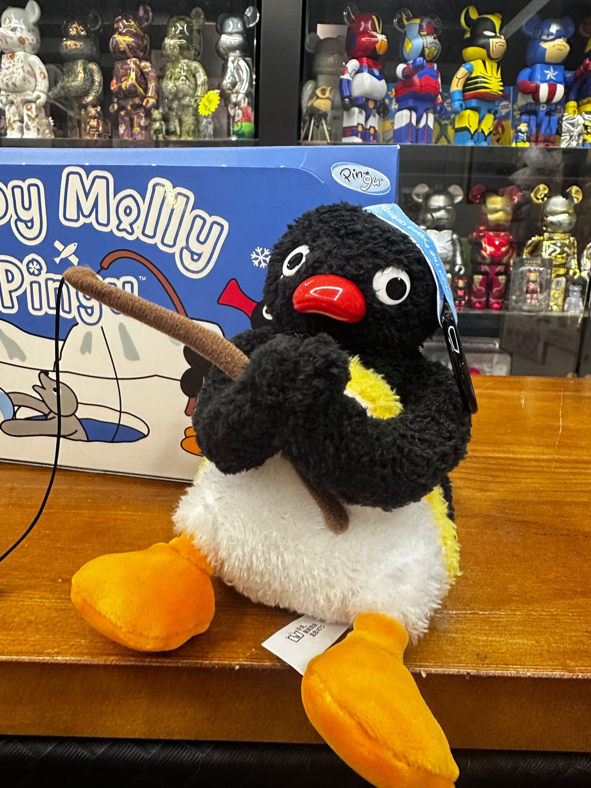 POP MART Baby Molly × Pingu Happy Fishing Series-Vinyl Plush Pendant Blind Box 快樂垂釣系列