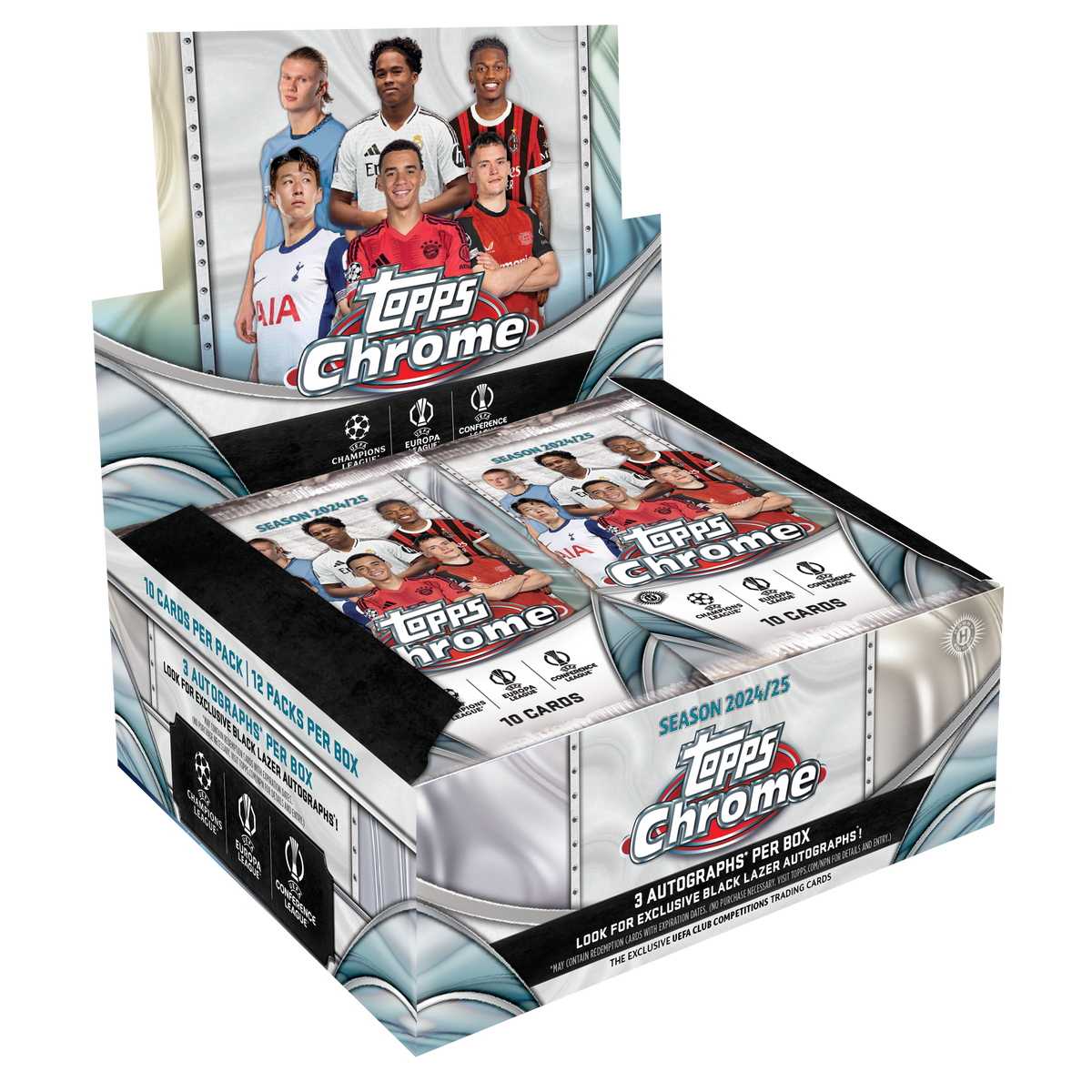 2024-25 Topps Chrome UEFA Club Competitions Jumbo Box