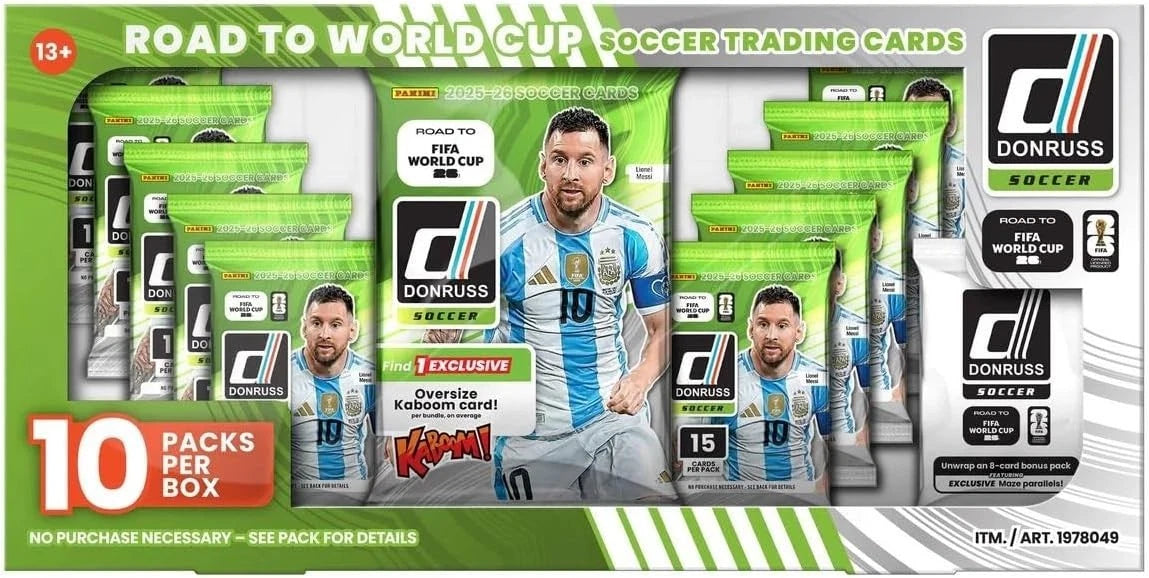 2025-26 Donruss Road to FIFA World Cup Soccer Costco Exclusive Box