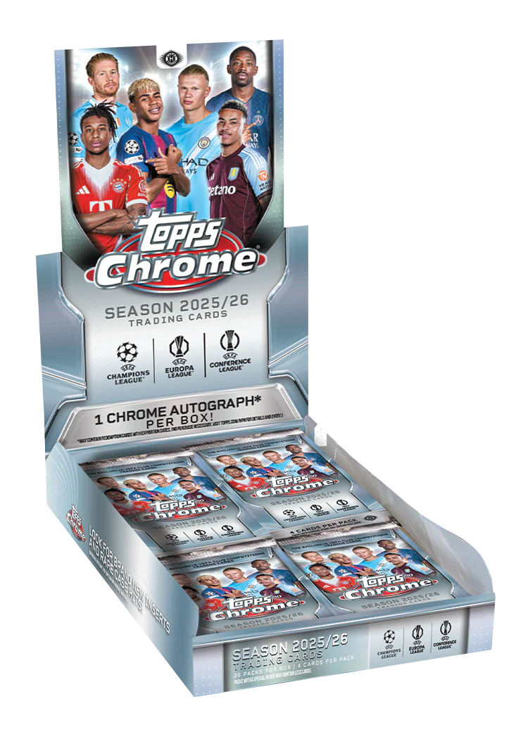 2025-26 Topps Chrome® UEFA Club Competitions UCC Hobby Box