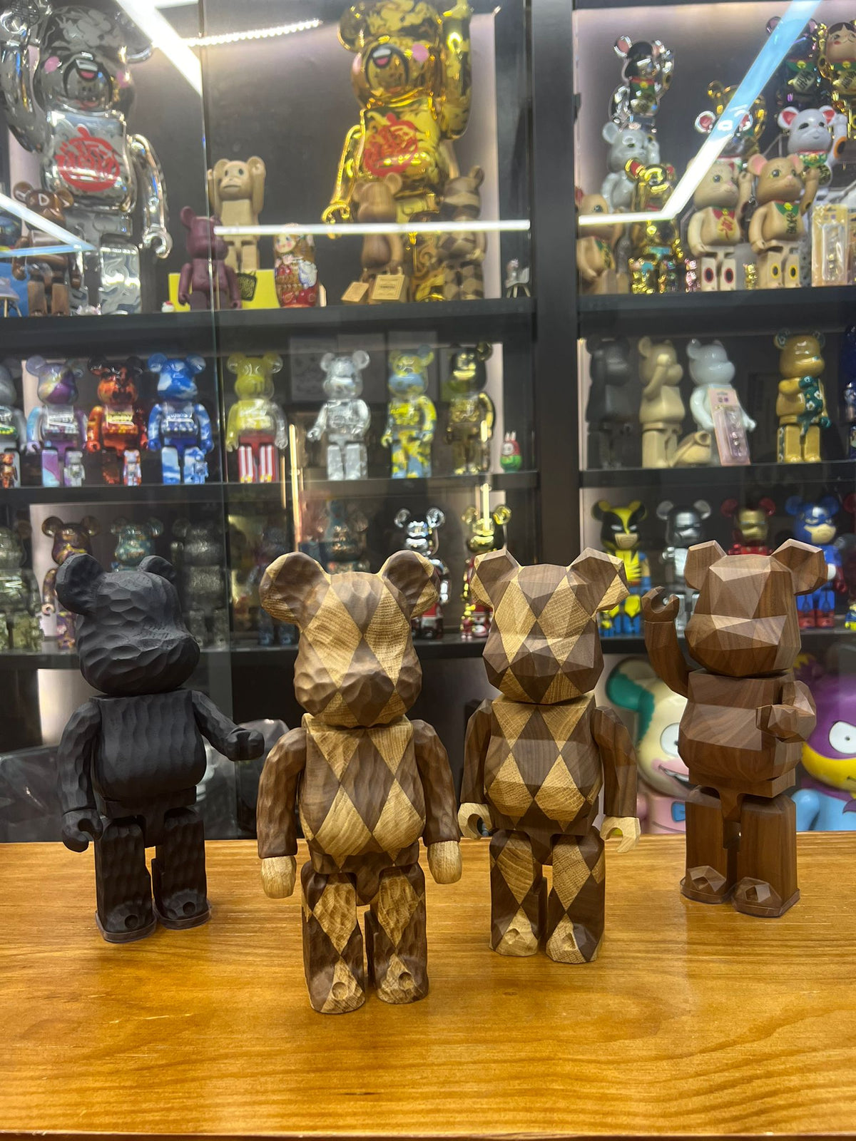 400％ BE@RBRICK カリモク fragmentdesign polygon-LATTICE PATTERN