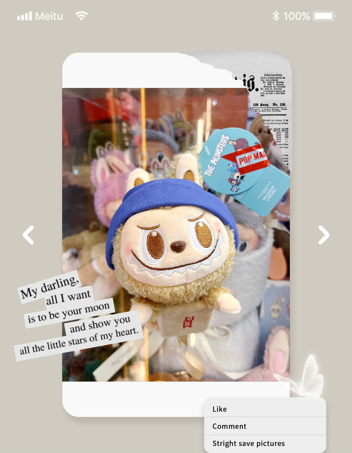 POPLAND 站肩公仔基礎系列- labubu Shoulder Baby Basic Series-labubu