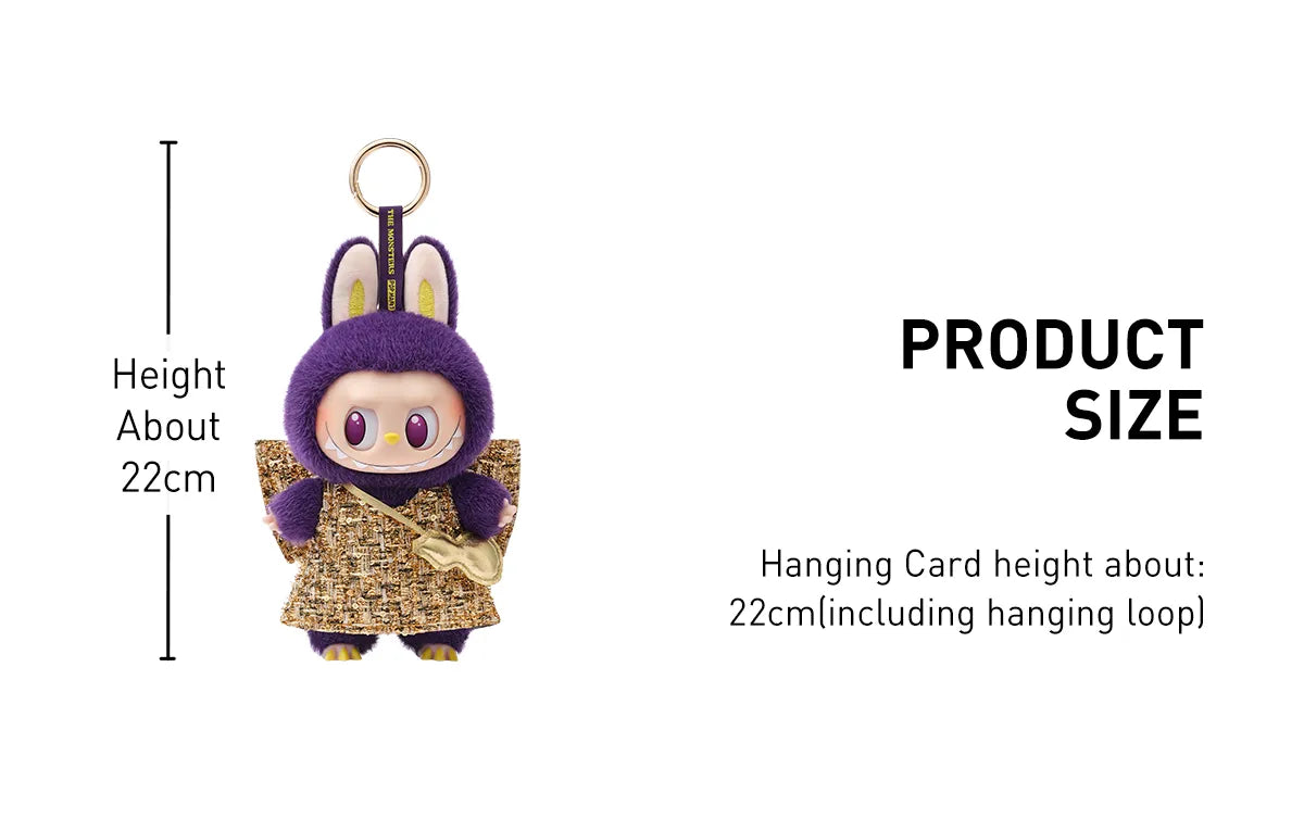LABUBU × PRONOUNCE - WINGS OF FORTUNE Vinyl Plush Hanging Card  搪膠毛絨吊卡