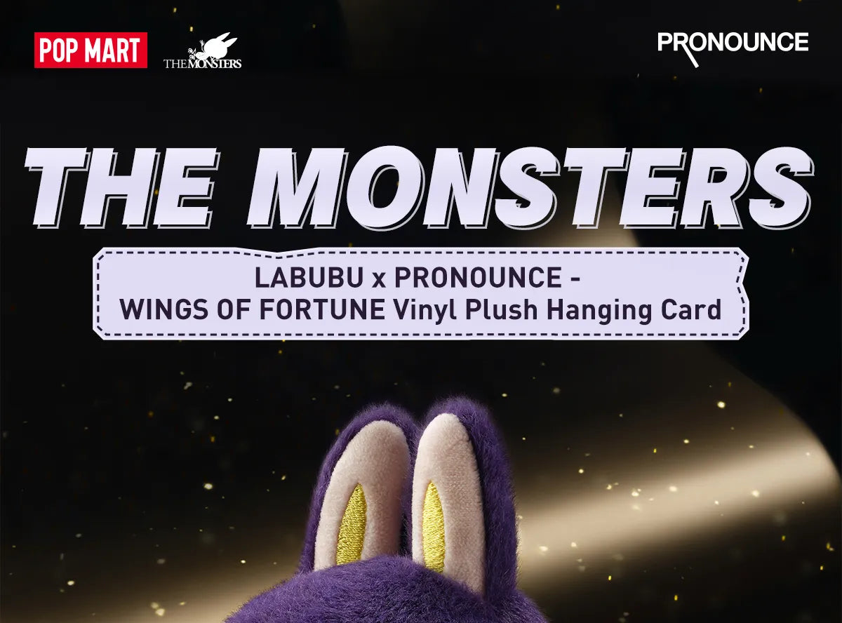 LABUBU × PRONOUNCE - WINGS OF FORTUNE Vinyl Plush Hanging Card  搪膠毛絨吊卡
