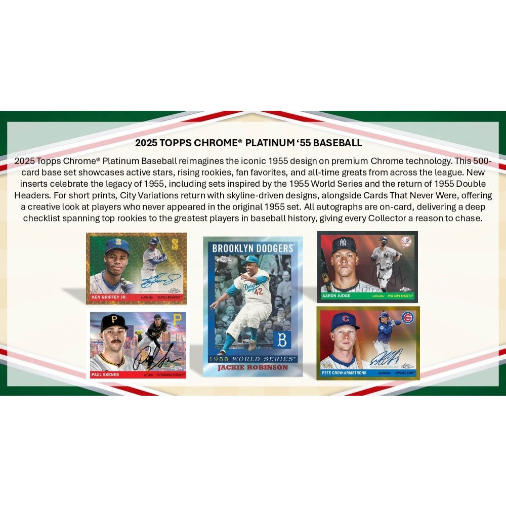 2025 Topps Chrome® Platinum Baseball - Value Box