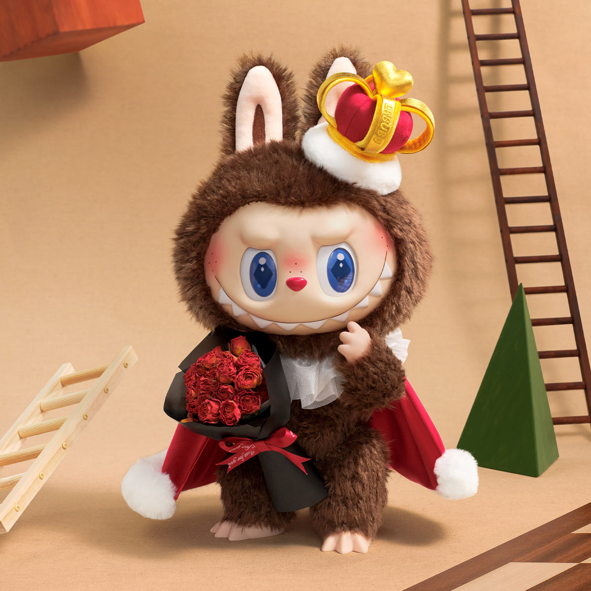 THE MONSTERS 象棋大冒險系列 - 國王 搪膠毛絨公仔 THE MONSTERS Let's Checkmate Series-King Vinyl Plush Doll