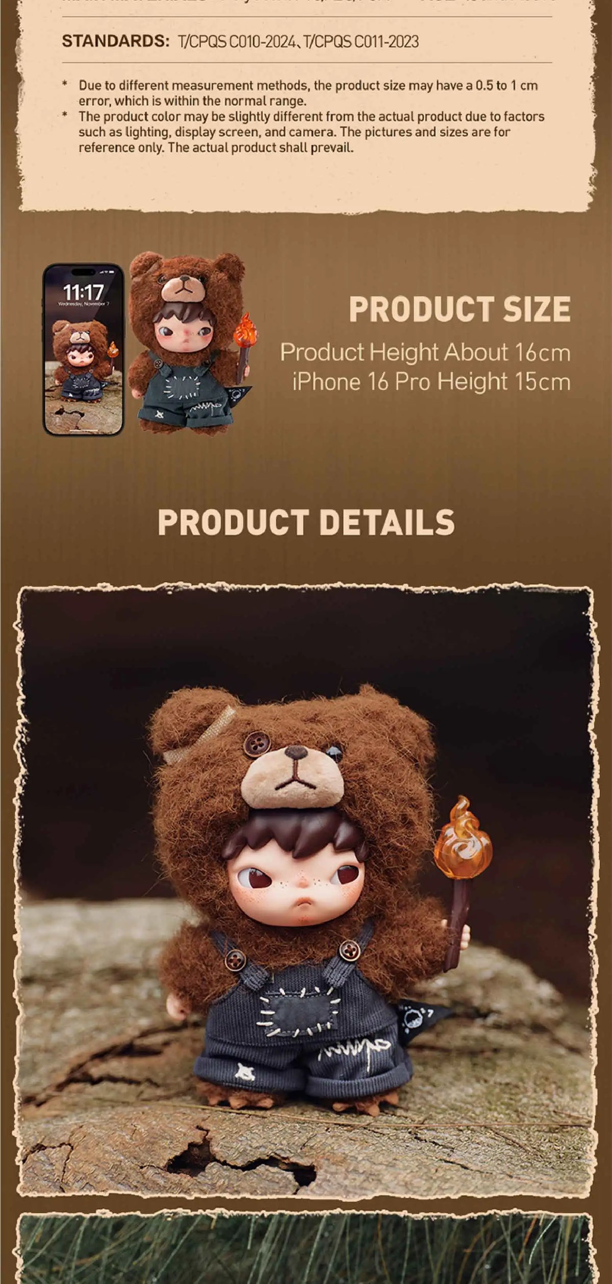 Hirono Living Wild – Fight For Joy Plush Doll 為喜樂而戰毛絨公仔