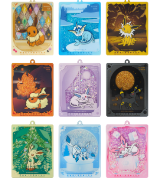 [csv9.5] Pokemon 伊布“們”的流沙卡牌展示掛件禮盒 簡中