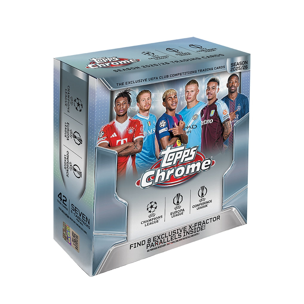 2025-26 Topps Chrome® UEFA Club Competitions UCC Mega Box