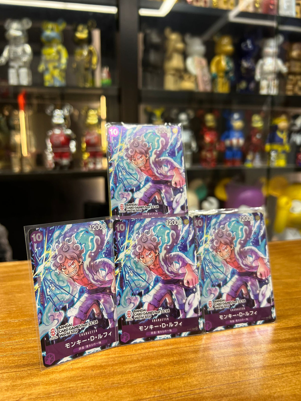 One Piece Card P-041  モンキー・D・ルフィ(パラレル)(BANDAI CARD GAMES Fest 23-24 World Tour来場記念)