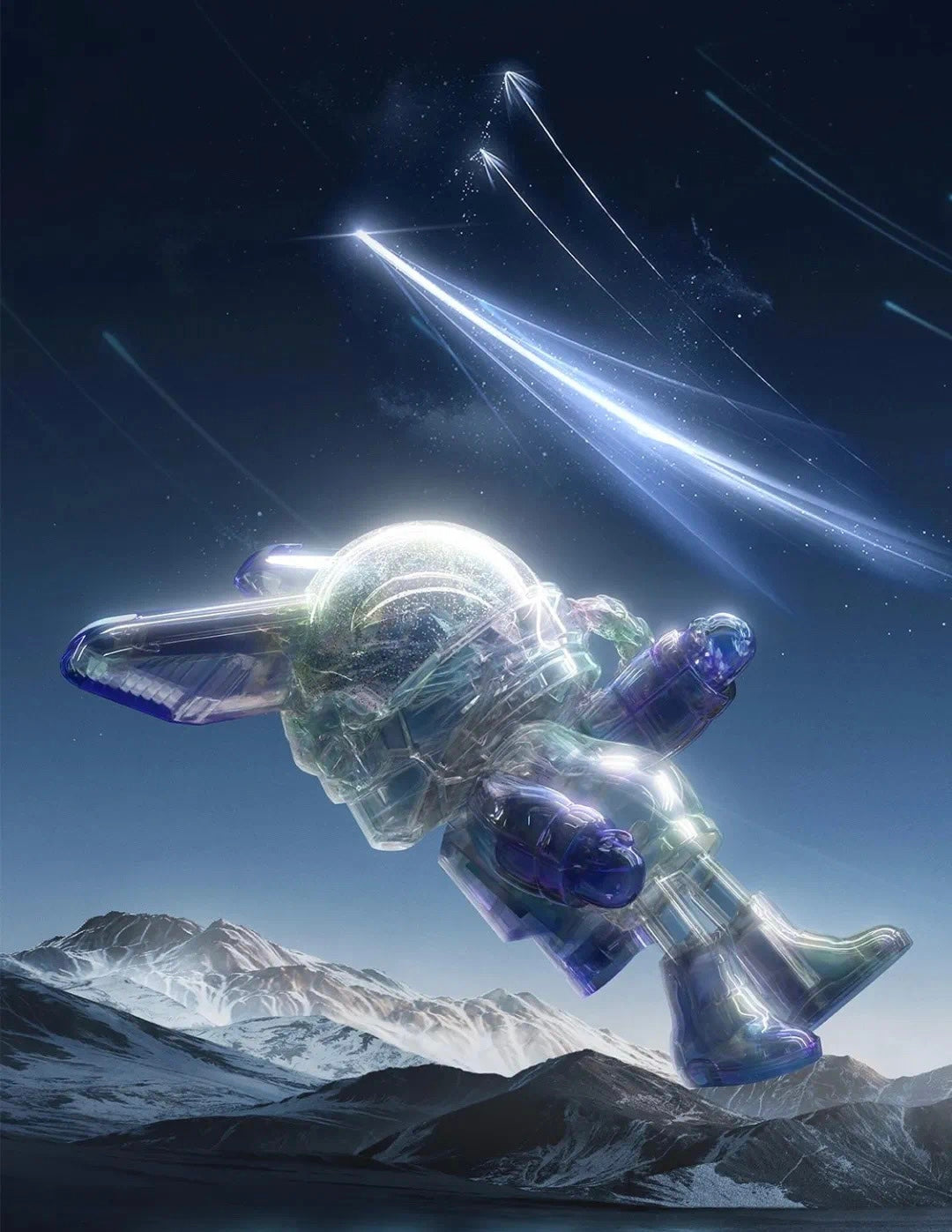400% 光雨流星，墜入璀璨星雲🌟 Light Beam