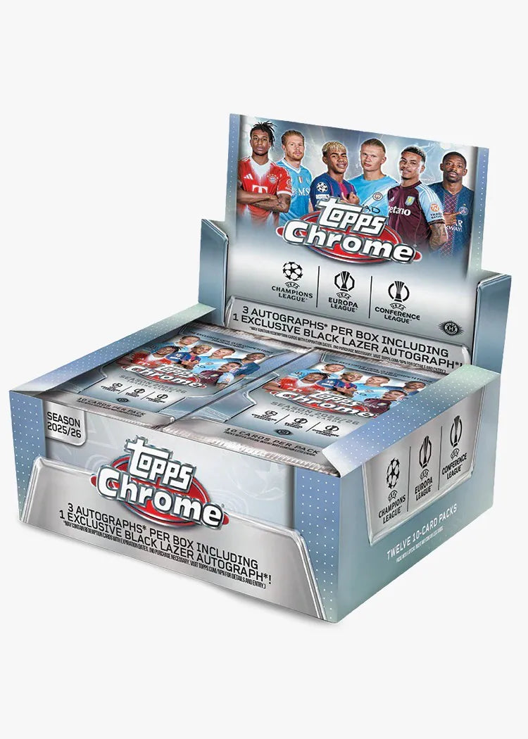 2025-26 Topps Chrome® UEFA Club Competitions  UCC Jumbo Box