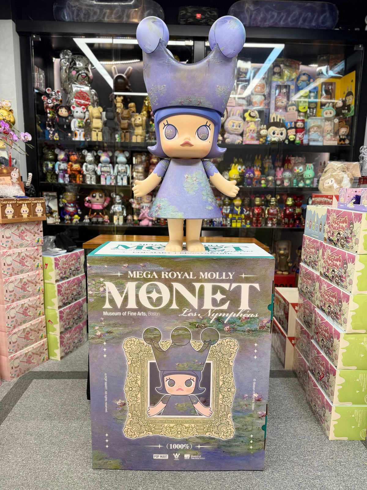 POPMART MEGA ROYAL MOLLY 莫奈-睡蓮 Monet-Les Nympheas