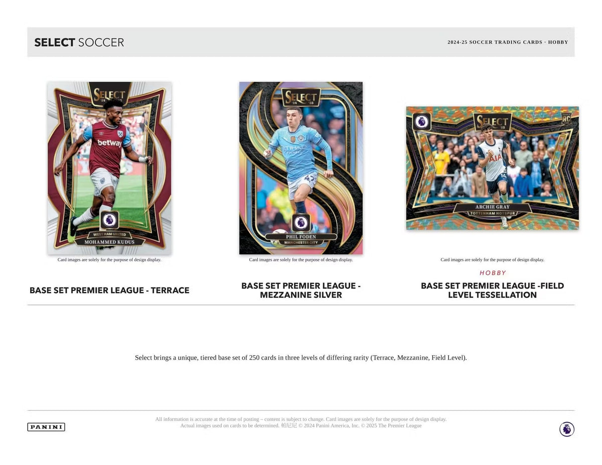 2024/25 Panini Select Premier League EPL Soccer Hobby Box