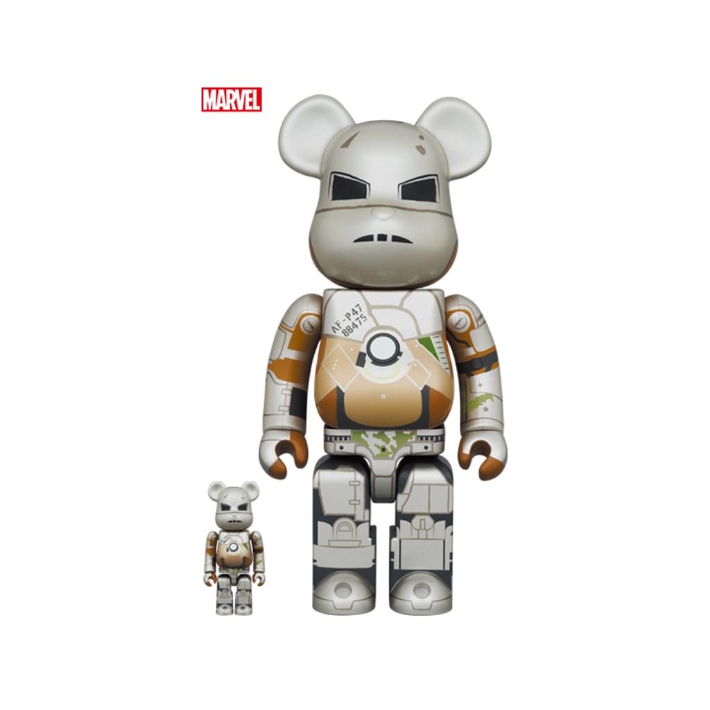 100% & 400% Be@rbrick IRON MAN MARK 1