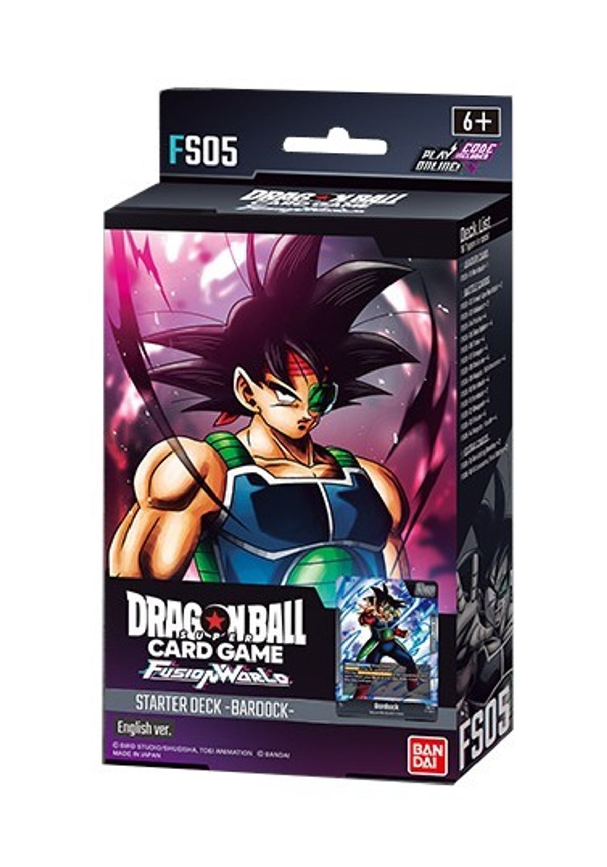 [FS05］Dragon Ball Super Card Game Fusion World Start Deck Bardock龍珠超咭牌遊戲 融合世界 起始牌組 巴達古