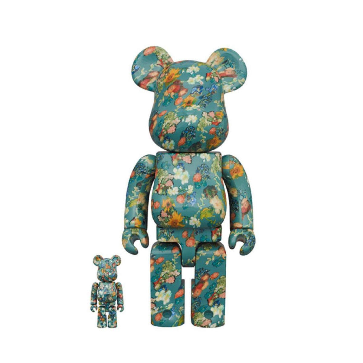 100% & 400% BE@RBRICK × Van Gogh Museum Floral Pattern 50th Anniversary Design Van Gogh Museum 梵高