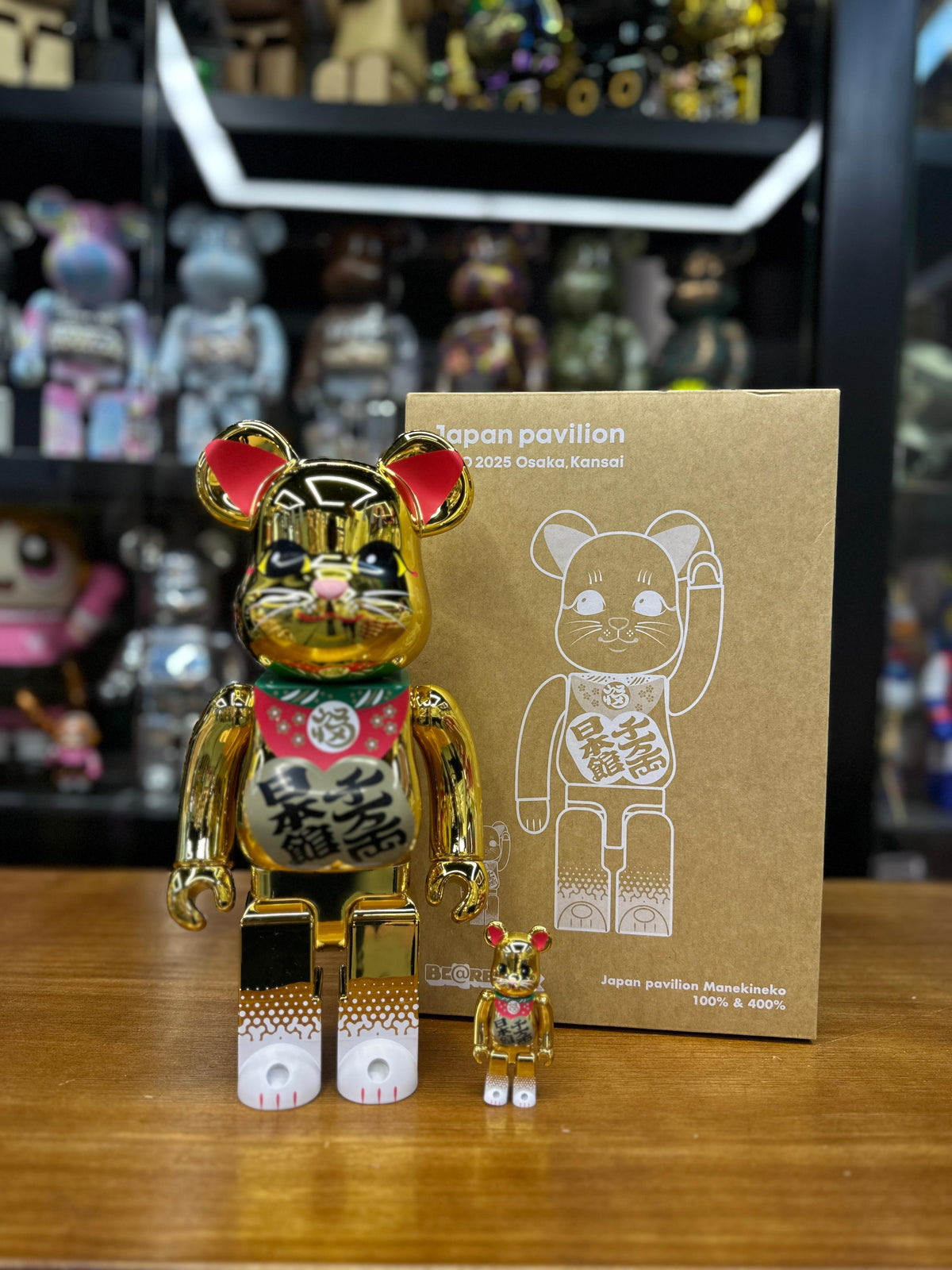 100％ & 400％ BE@RBRICK 世博會招財貓 日本館 招き猫