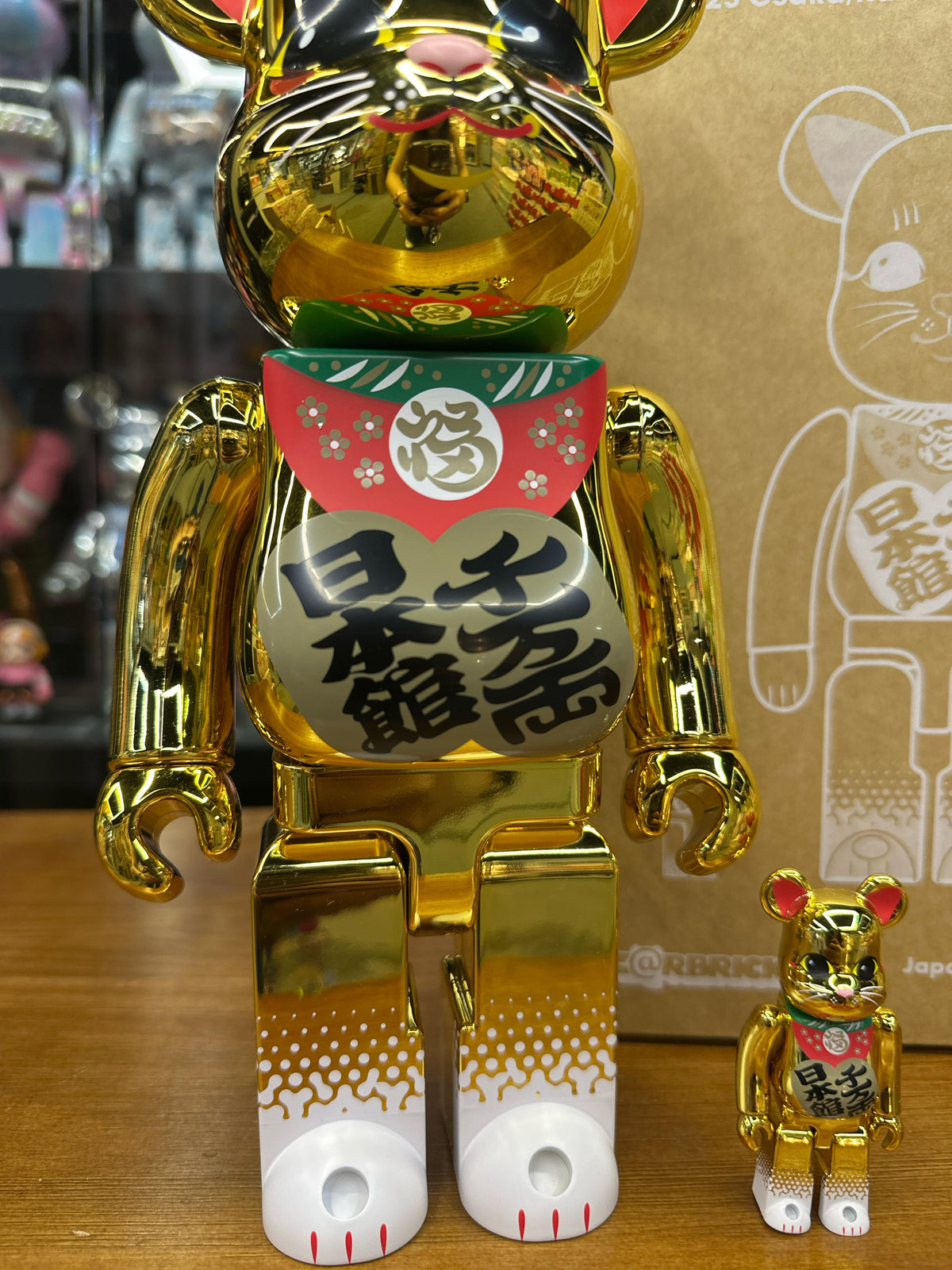 100％ & 400％ BE@RBRICK 世博會招財貓 日本館 招き猫