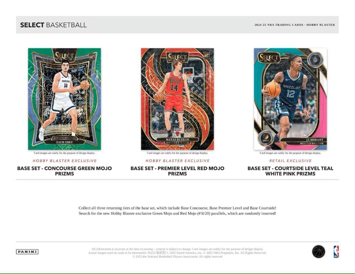 2024/25 Panini Select Basketball NBA BLASTER Box