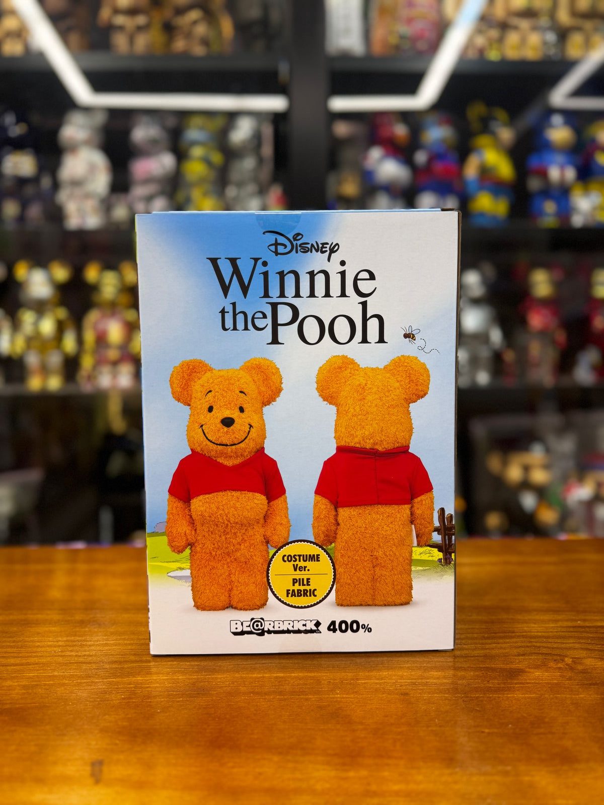 400％ BE@RBRICK Winnie the Pooh COSTUME Ver.(PILE FABRIC)