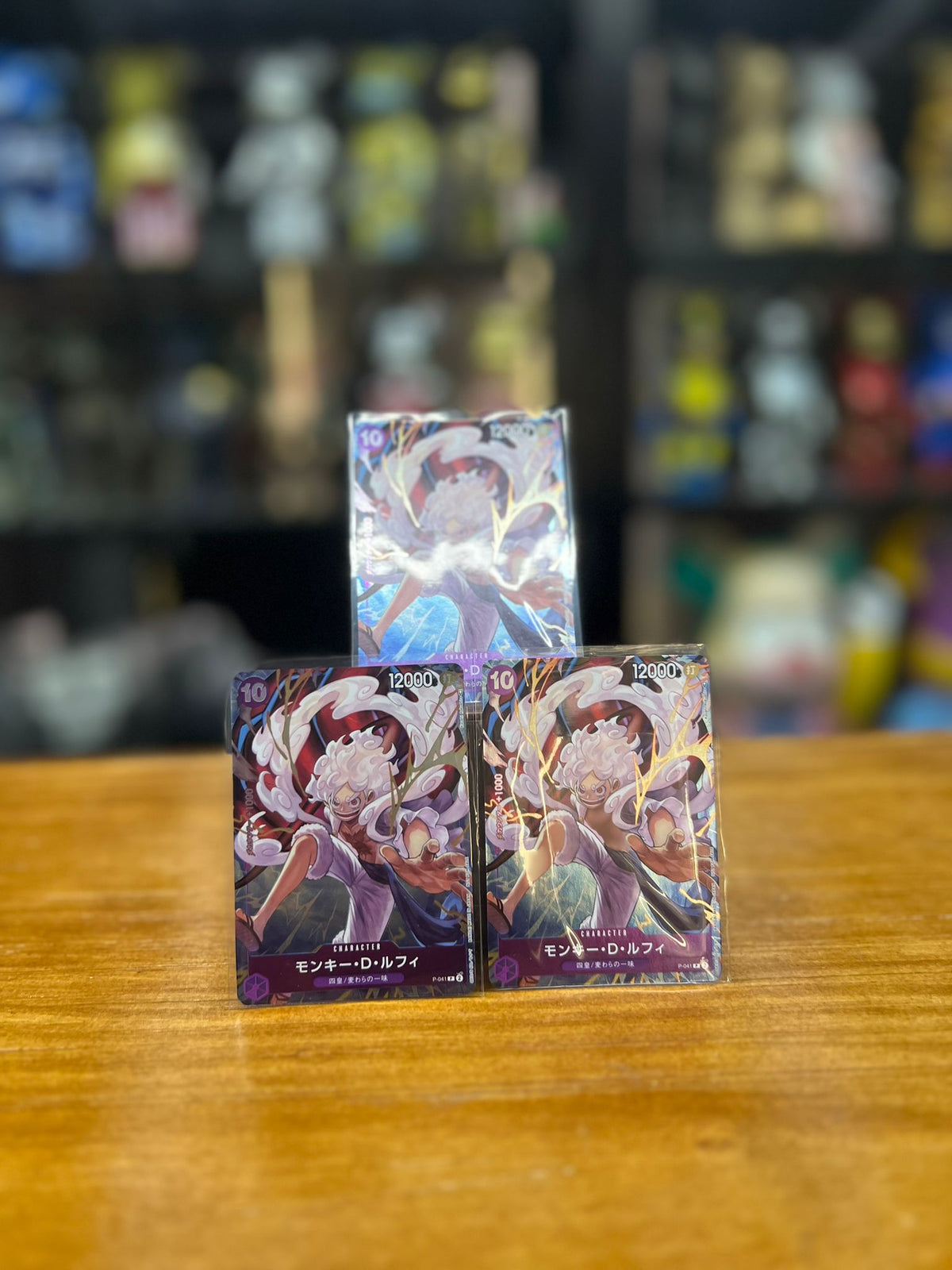 One Piece Card (P-041 P) モンキー・D・ルフィ(パラレル)(1st ANNIVERSARY COMPLETE GUIDE)