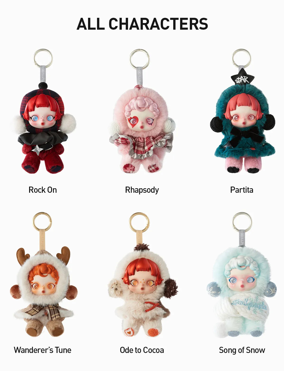 SKULLPANDA Winter Symphony Series Plush 冬日樂章系列