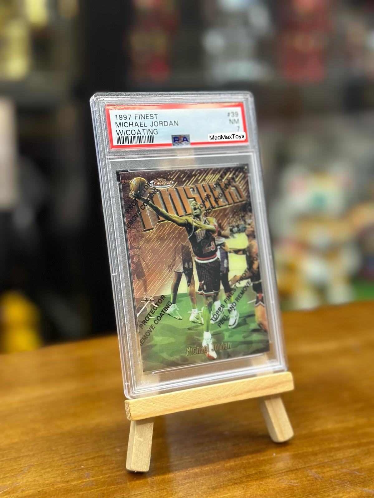 PSA 7 1997 FINEST MICHAEL JORDAN #39 W/COATING