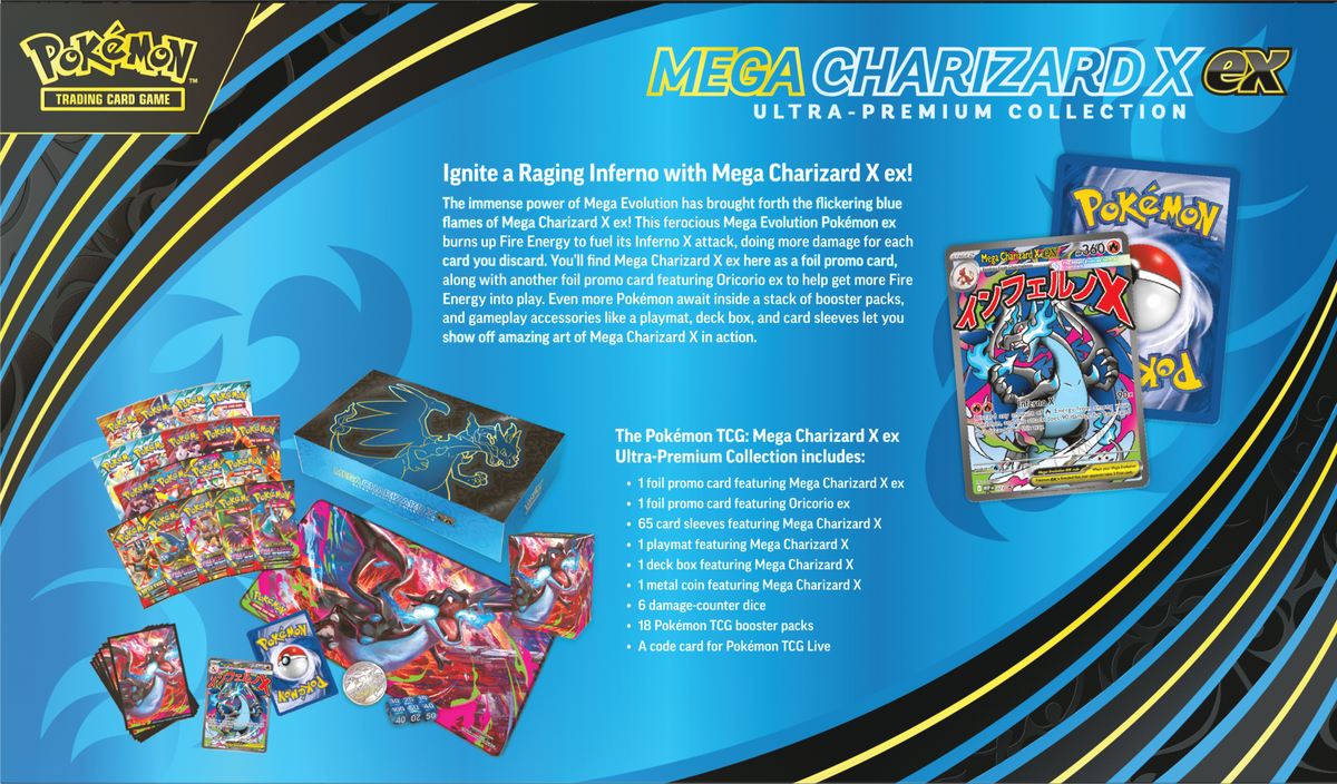 [me02] Pokemon Mega Charizard X ex Ultra Premium Collection