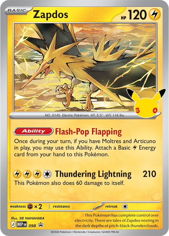 [ME6.5] Pokemon TCG 30th Celebration Poster Collection